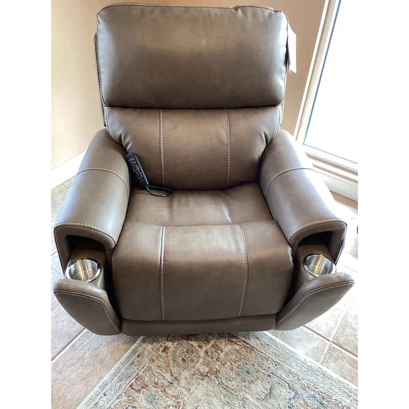 Carter Power Rocking Recliner with Power Headrest, Lumbar, Heat & Massage