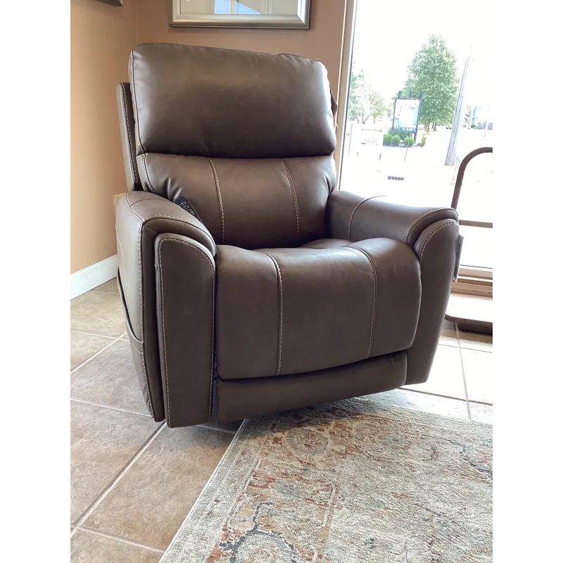 Carter Power Rocking Recliner with Power Headrest, Lumbar, Heat & Massage