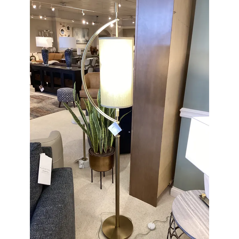 Balaour Antique Brass Floor Lamp