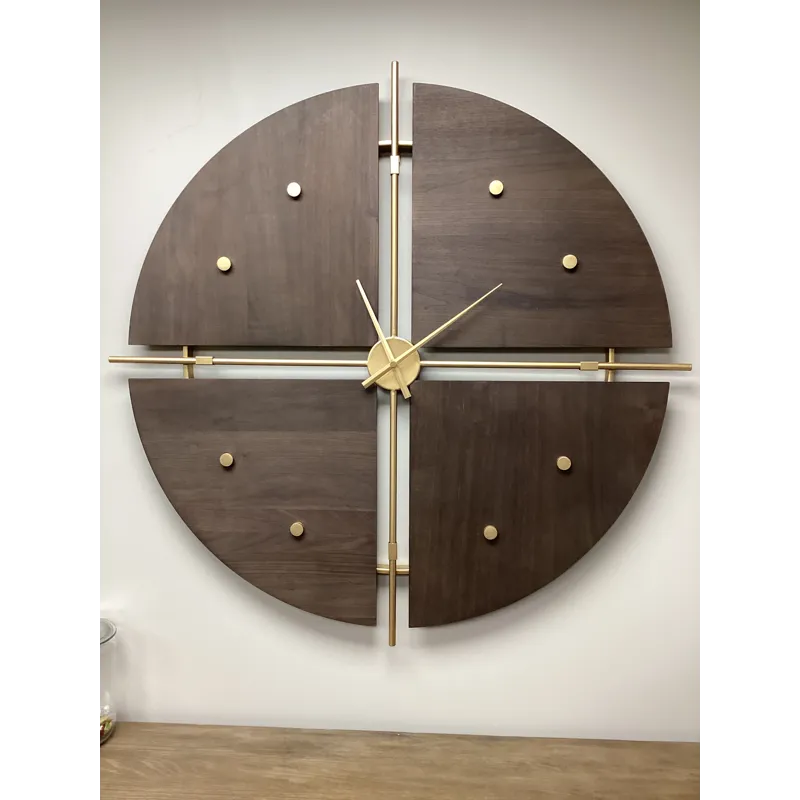 Walnut Elegance Wall Clock