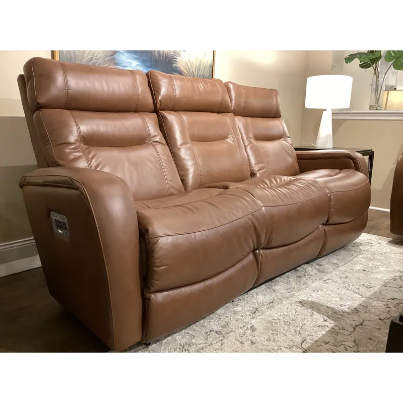 Baron Power Wall Reclining Sofa w/ Headrest, Lumbar, &amp; Dual Wireless Remote