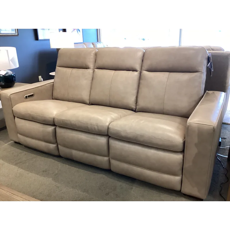 Dutch Power Reclining Sofa with Console, Power Headrest, & Lumbar