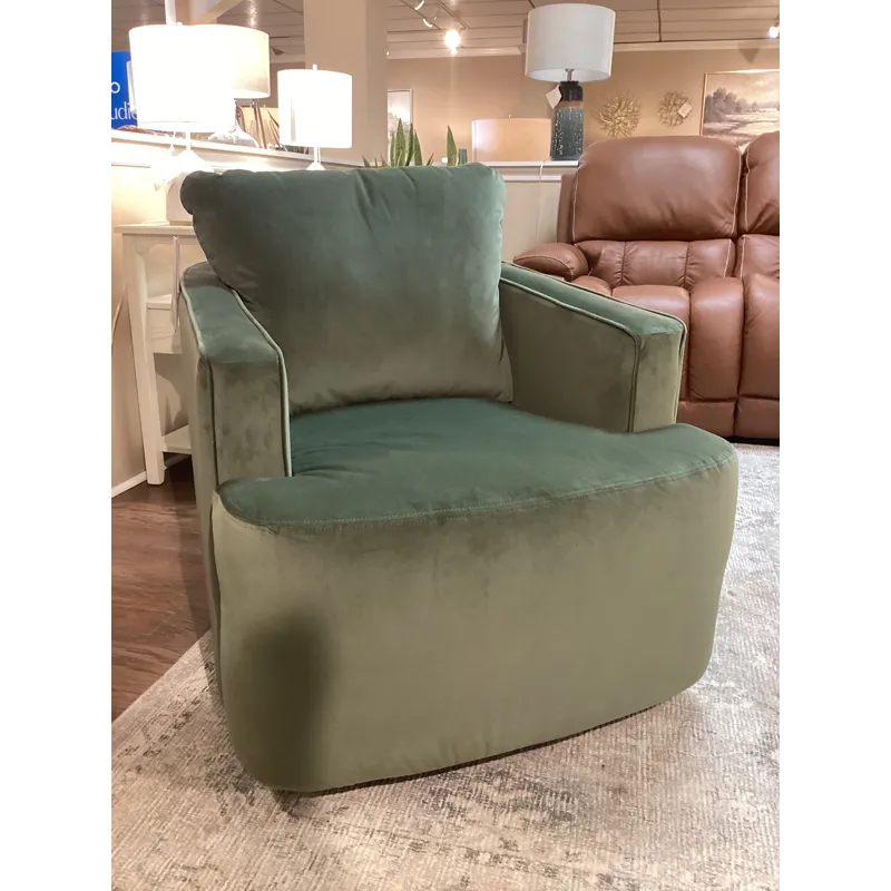 Maeve Swivel Gliding Chair - Windsor Green