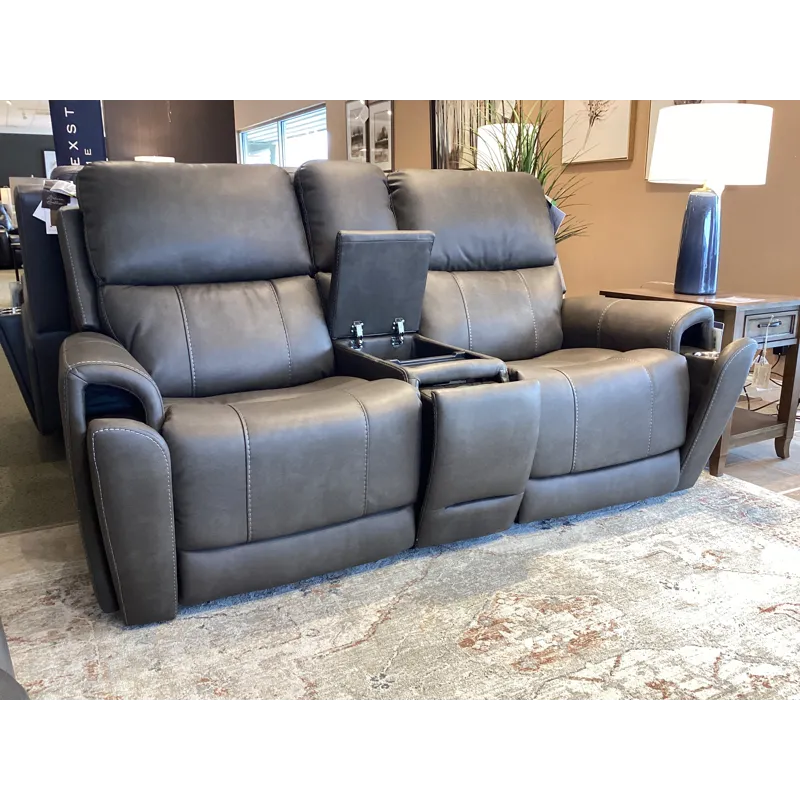 Carter Power Reclining Loveseat with Console & Power Headrests & Lumbar