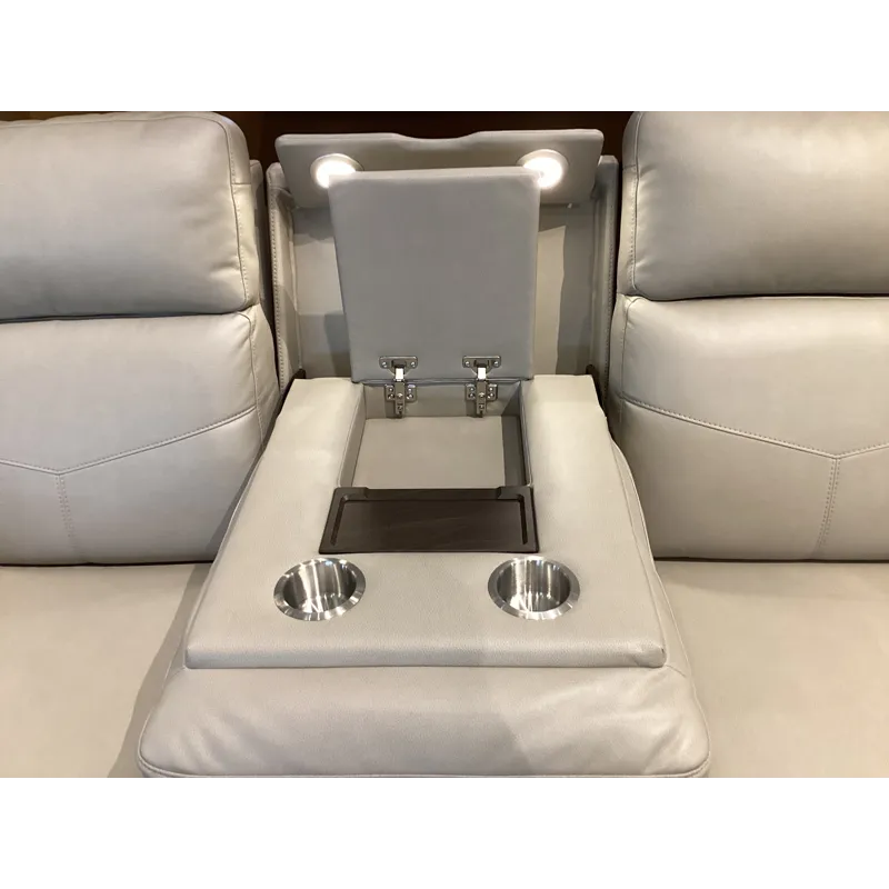 Vernon Power Reclining Sofa with Console, Power Headrest, Lumbar, Heat & Massage