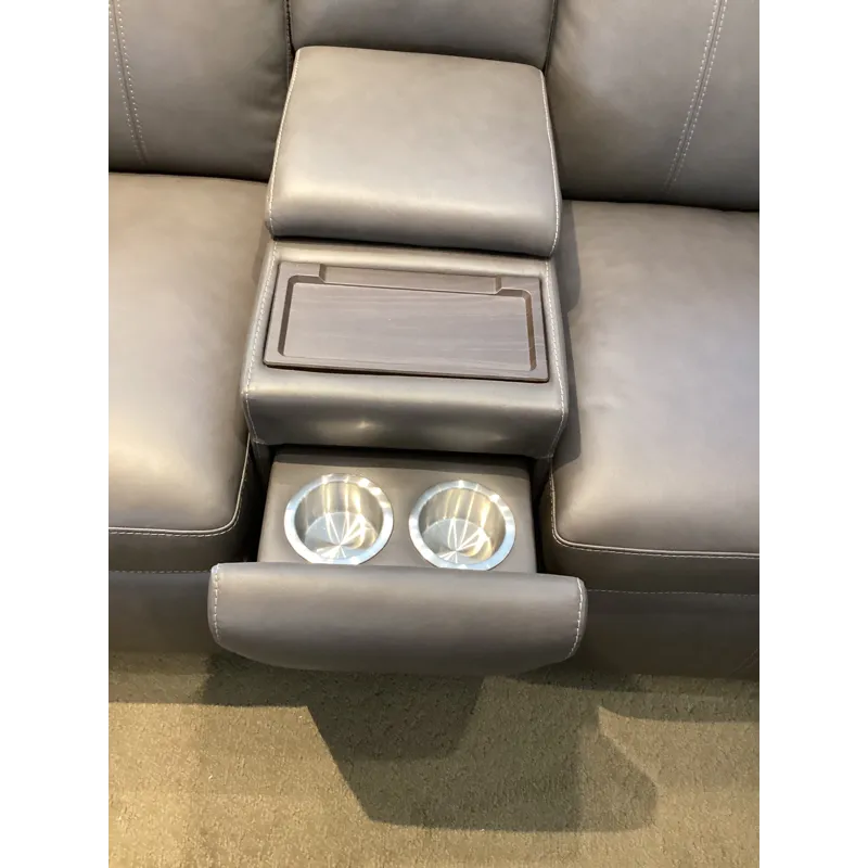 Wyatt Power Reclining Loveseat with Console & Power Headrests & Lumbar