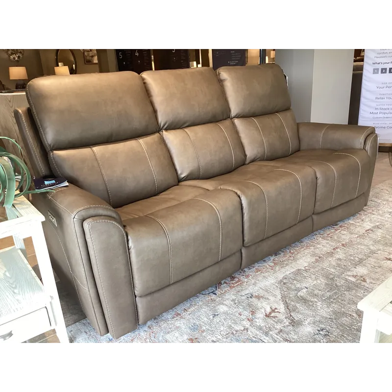 Carter Power Reclining Sofa with Console & Power Headrests & Lumbar