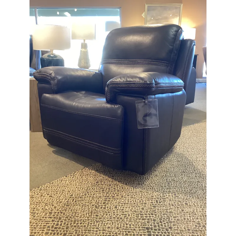 Fenwick Leather Power Gliding Recliner w/Power Headrest