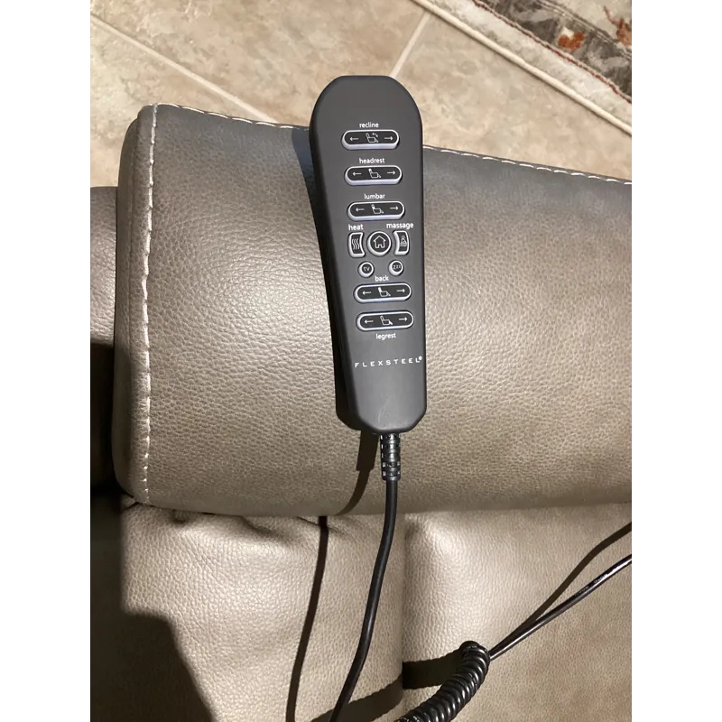 Carter Power Rocking Recliner with Power Headrest, Lumbar, Heat & Massage