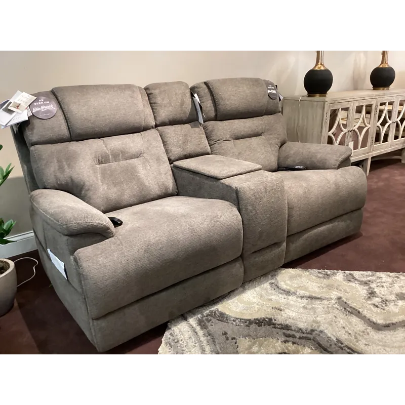 Zecliner Modular 3PC Sectional Console Loveseat. Power Headrest, Lumbar, Heat & Massage *NO LIFT