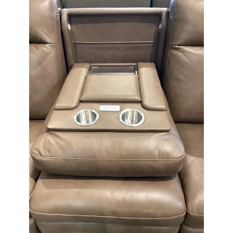 Dutch Power Reclining Sofa with Console, Power Headrest, & Lumbar
