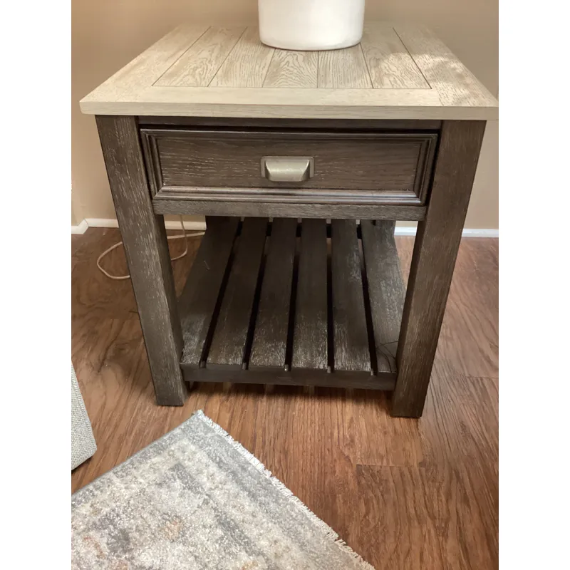 Rectangular Drawer End Table