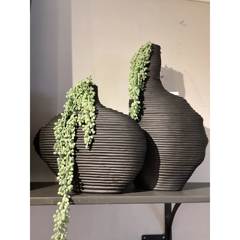 Duostacked Black Vases Set/2