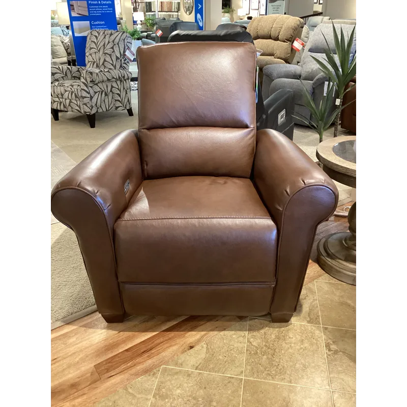 Clybourn Power Reclining Chair w/ Headrest - Sutton Cognac