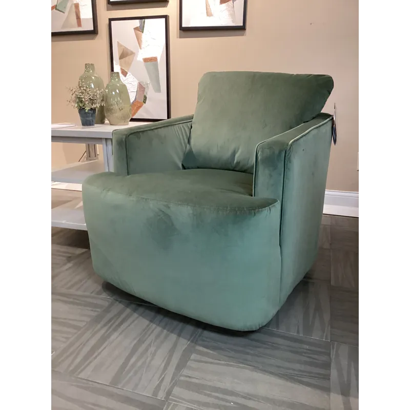 Maeve Swivel Gliding Chair - Windsor Green