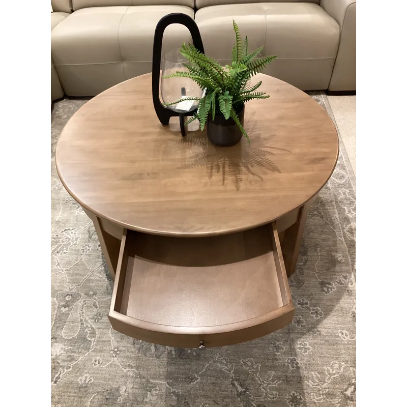 McKenzie Round Cocktail Table - Pecan