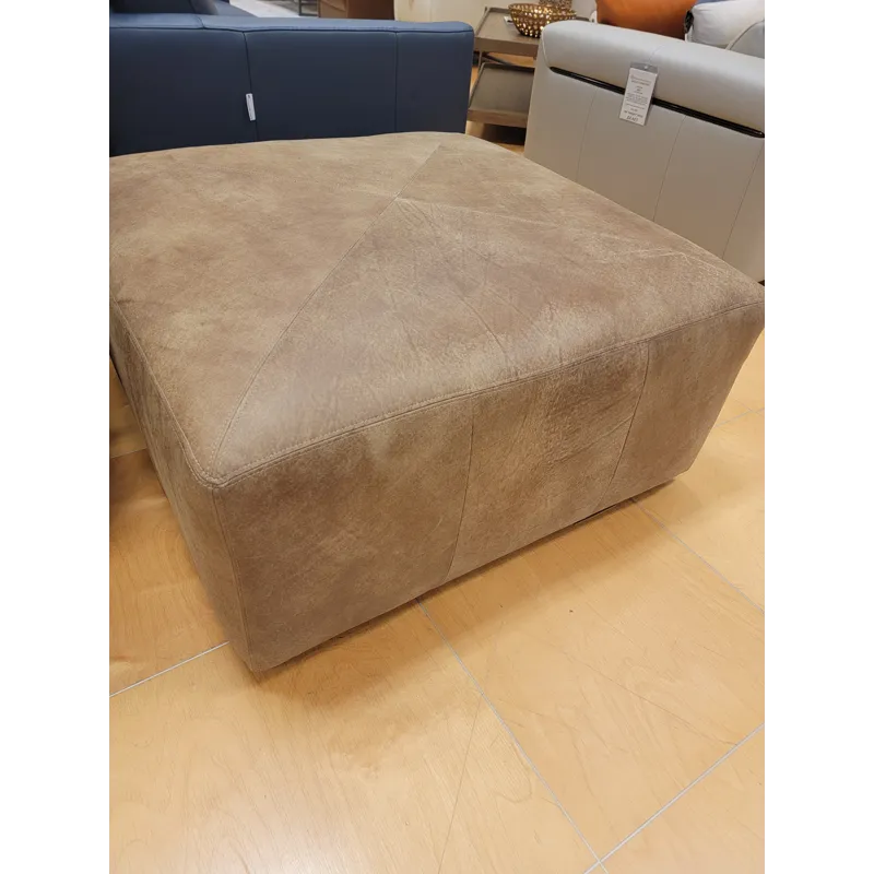Miles Leather Ottoman