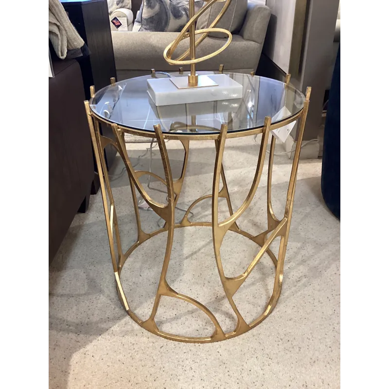 Ritual Round Gold Side Table