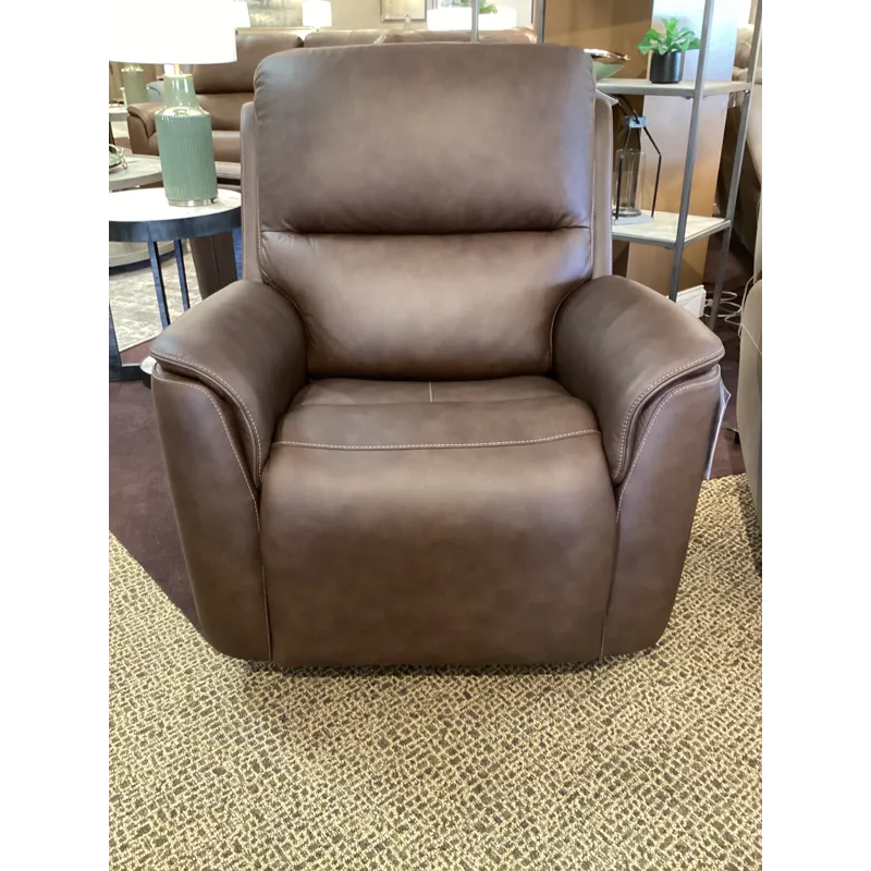 Henry Power Swivel Gliding Recliner with Power Headrest, Lumbar, Heat & Massage