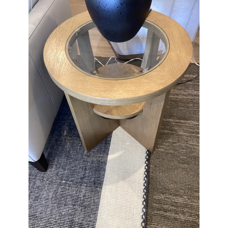 Benefactor Round End Table