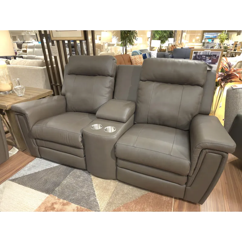 Asher Console Loveseat Recliner Power w/ Power Headrest &amp; Power Lumbar