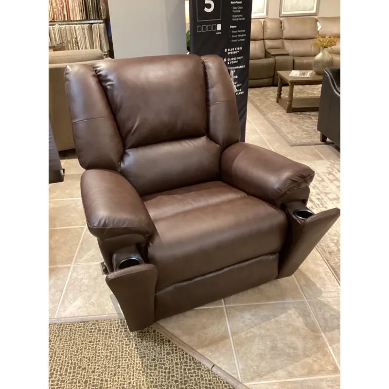 Plush Perfect Match Gliding Recliner