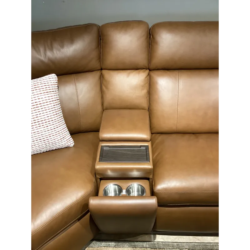 Wyatt Power Reclining Sectional with Power Headrest & Lumbar