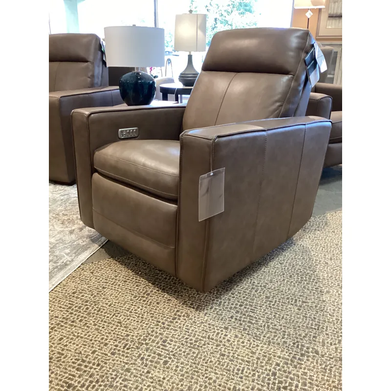 Dutch Power Swivel Gliding Recliner with Power Headrest, Lumbar, Heat & Massage