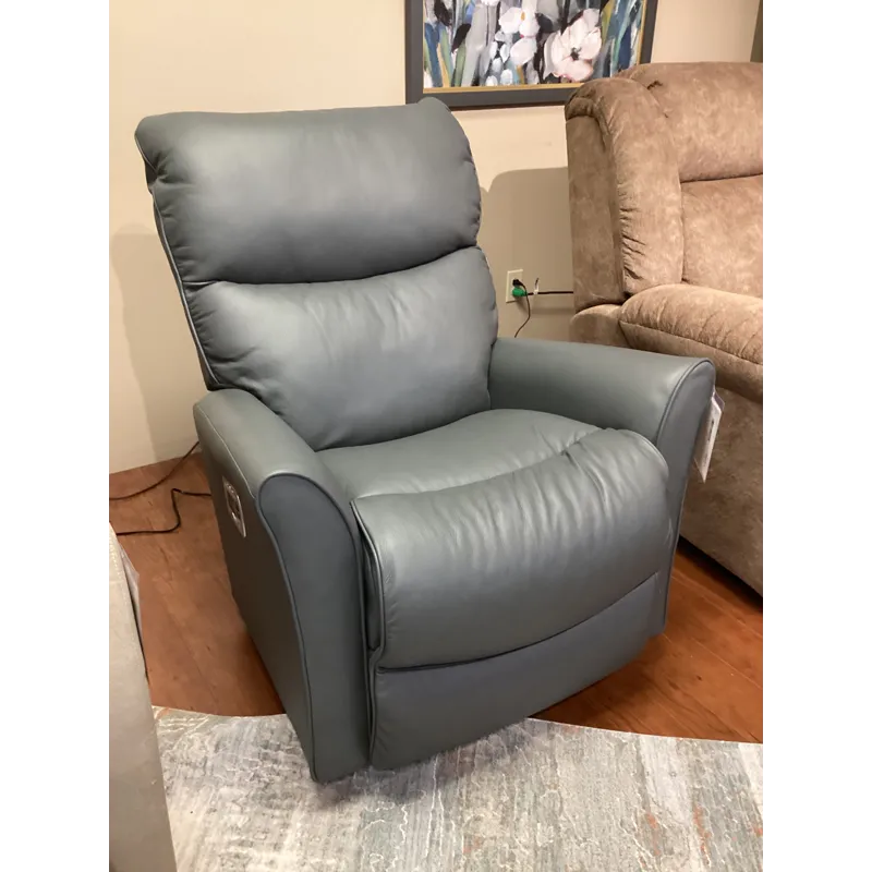 Rowan Power Rocking Recliner w/ Headrest, Lumbar, &amp; Wireless Remote - Gambit Graphite