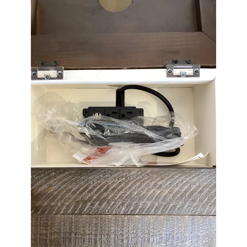 Madison County Power Chair Side - Vintage White