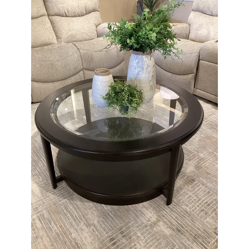 Whitaker Round Coffee Table W/Casters
