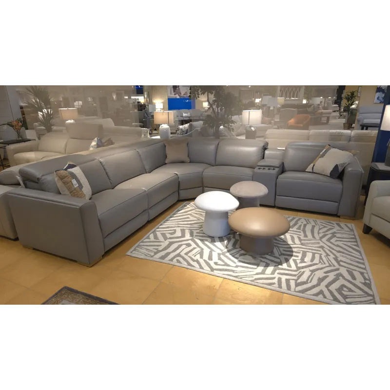 Aurora Power Reclining Sectional with Power Headrests