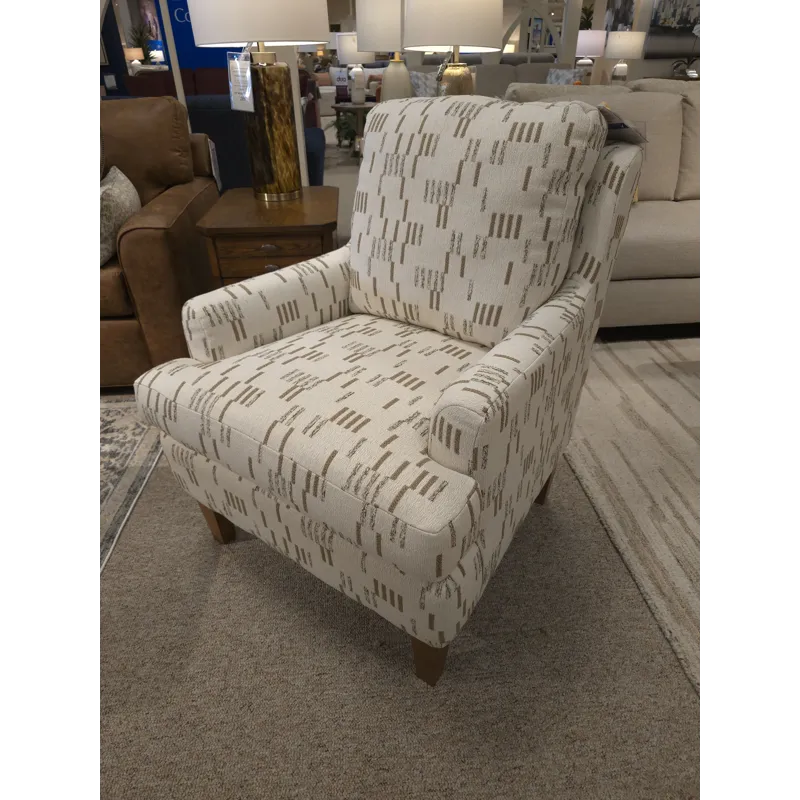 Ennis Fabric Stationary Chair - Honey Birch