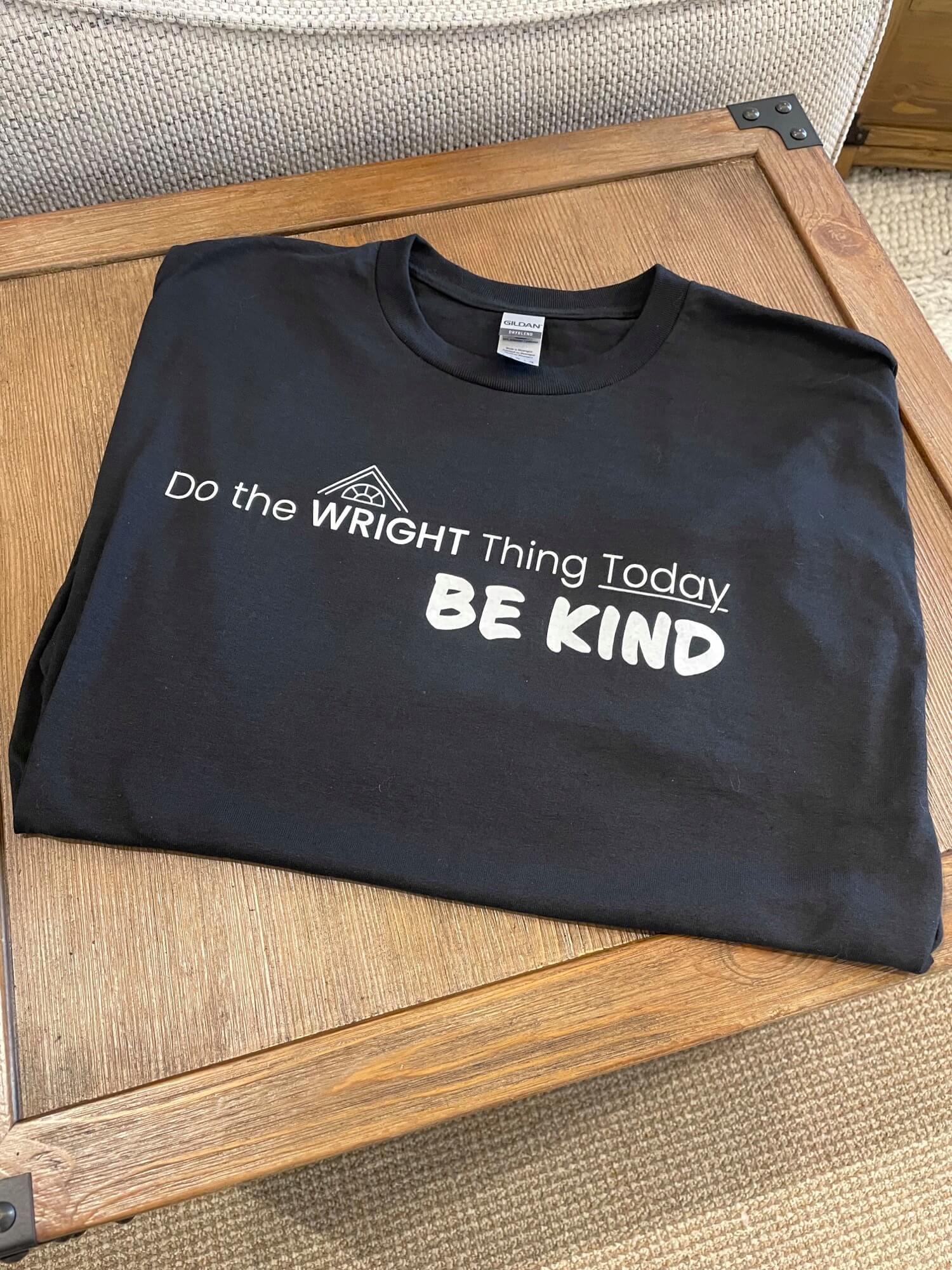 Wright cares t-shirts