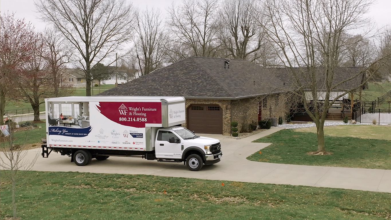 Wright's Furniture delivery truck