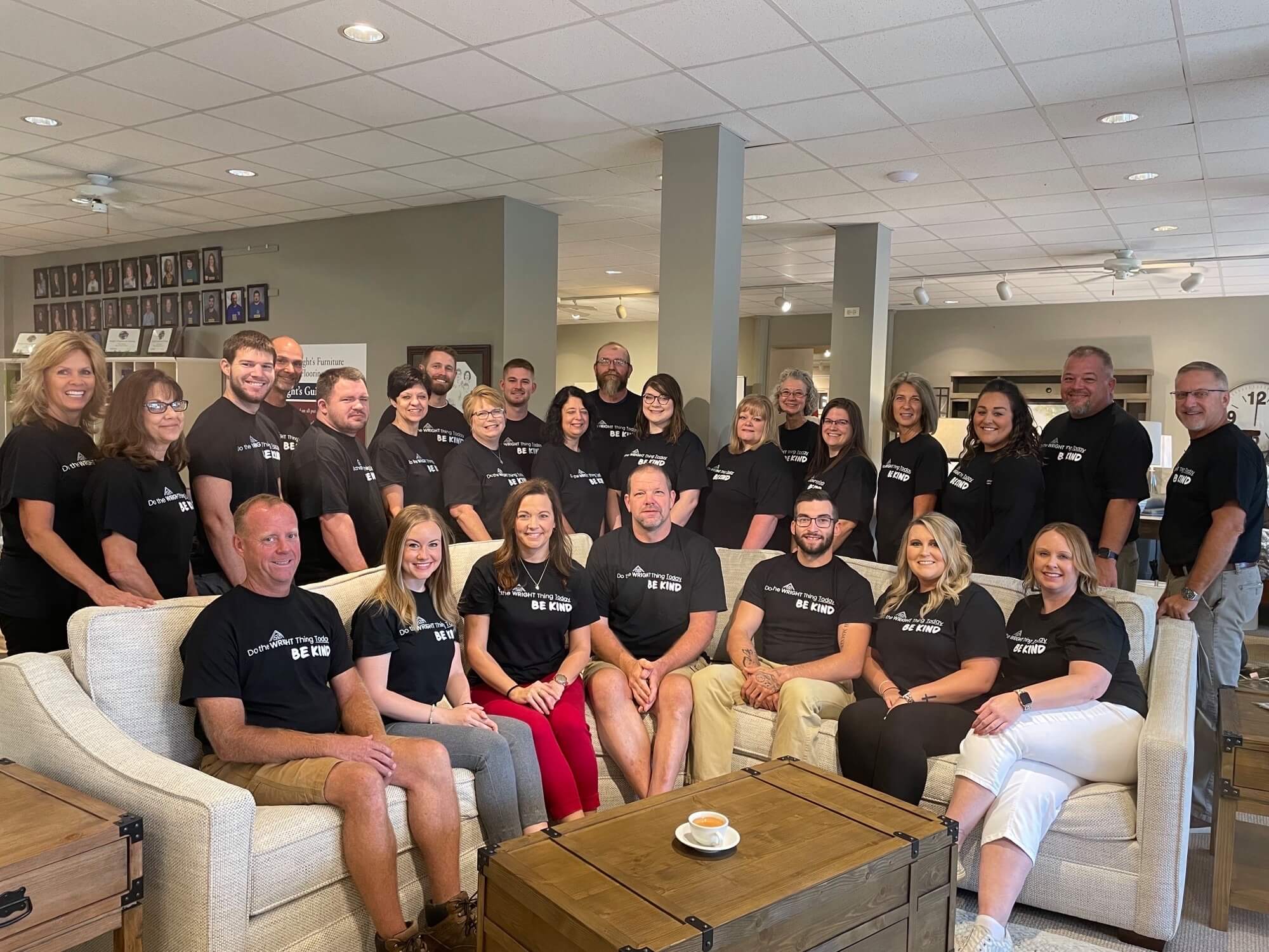 Group photo of the team