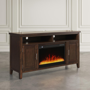 Urban Icon Electric Fireplace Media Console - Merlot