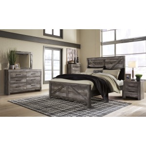 Wynnlow Grey 4 PC Queen Bedroom Set