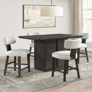 Oakley Black 5pc Counter Dining Set