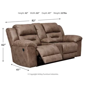 Stoneland Reclining Loveseat with Console