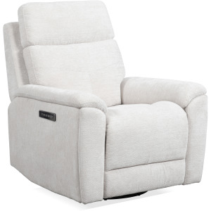 Refined Perfect Match Power Swivel Gliding Recliner with Power Headrest & Lumbar