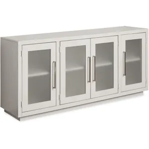 Perry 66" Console w/4 Doors - White