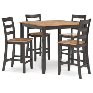 Gesthaven Counter Height Dining Table and 4 Barstools (Set of 5)
