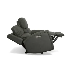 Linden Power Reclining Loveseat with Power Headrests & Lumbar