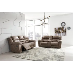 Stoneland Reclining Loveseat with Console