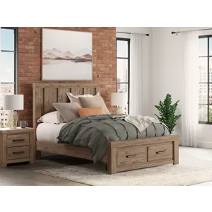 Oliandon Panel Storage Bed