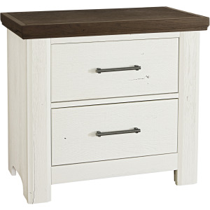Yellowstone 2 Drawer Nightstand - White