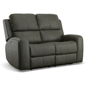 Linden Power Reclining Loveseat with Power Headrests & Lumbar
