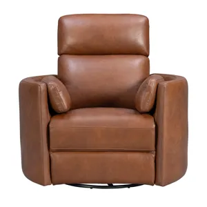 Radius Vintage Whiskey Power Swivel Glider Recliner