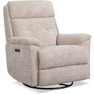 Sophisticated Perfect Match Power Swivel Gliding Recliner with Power Headrest & Lumbar